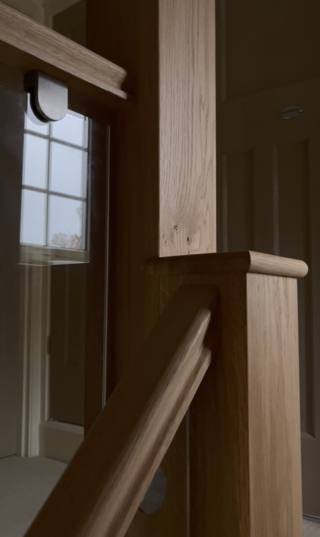 Colchester Essex Bespoke Oak and Glass Staircase Renovation